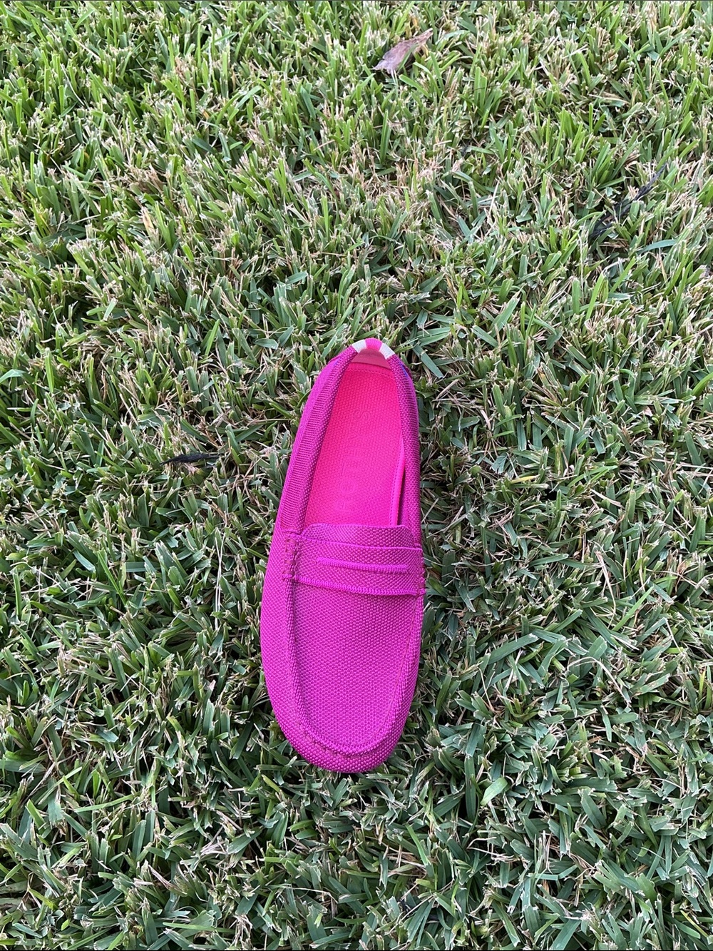 Rothy's Fuchsia Knit Slip-On Loafers - Picture 5 of 5